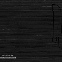 Фотография ламели - Шпонированный плинтус Pedross 80х16х2500 Дуб Черный -  класса