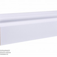 Фотография ламели - Ламинированный плинтус Finitura Белый Белый П115RF -  класса