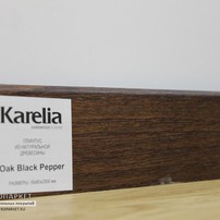Фотография ламели - Шпонированный плинтус Karelia 60х16х2500 Дуб Black Pepper -  класса