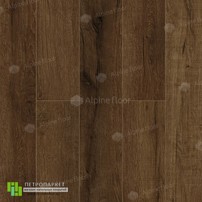 Фотография ламели - Кварцвиниловая плитка Alpine Floor Premium XL Дуб Шоколадный -  класса